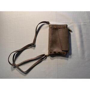 Hammitt Bag | Taupe Suede Cross Body Bag